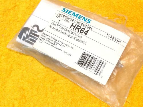 ***NEW*** SIEMENS HR64 CLASS R FUSE CLIP KIT FOR 200 AMP