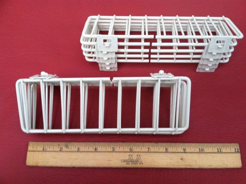 Gondola shelf white retail shelving display wire fence 3&#034;   (10) pieces cheap !! for sale