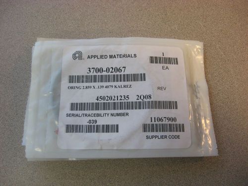 Amat o-ring id: 2.859 csd: .139 kalrez 4079, 3700-02067, new, sealed for sale