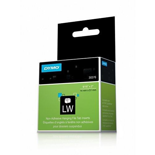 DYMO LW Hanging File Tab Insert Labels for LabelWriter Label Printers, White,
