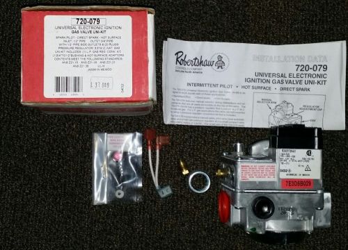 New robertshaw 720-079 universal electronic ignition gas valve uni kit l 37 849 for sale