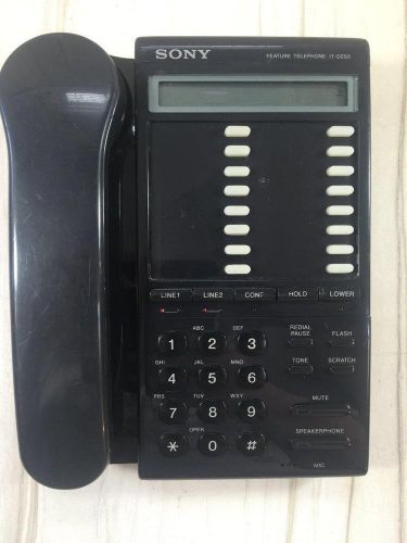 Sony IT-D250 Desktop Business Telephone 2 Lines 32 Number Pre Dial buttons