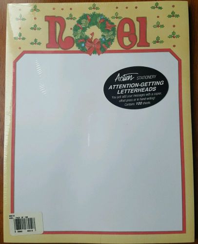 Christmas Holiday Laser Paper 100 Ct. NOEL Theme 8.5&#034; x 11&#034; by Action NEW