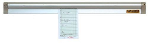 San Jamar CK6536A Anodized Aluminum Slide Check Rack, 36 Length X 3/4 Width X 2