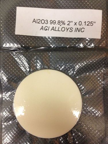 Aluminum Oxide 99.8% pure Sputtering Target, 2 inch x 3mm, ACI Alloys