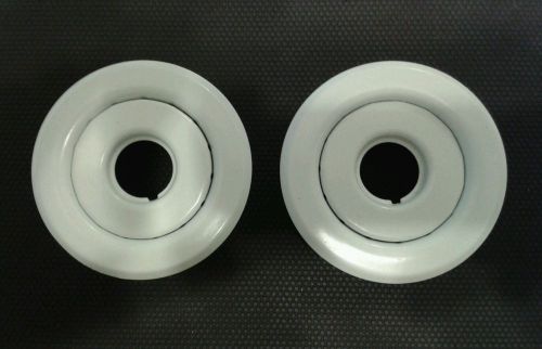 Fire sprinkler recessed escutcheons 2 piece white qty 2 for sale