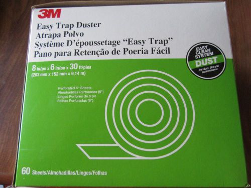3m easy trap duster 8&#034; x 6&#034; perforated sheets 30 feet total 60 sheets/roll nib for sale