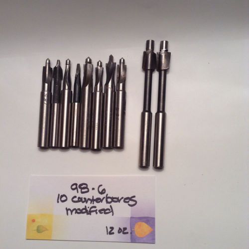 10 counterbores modified hs 3/8&#034; shank fixed pilot threadwell &amp; b for sale