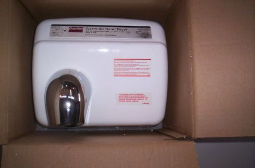 Dayton 1GVL5 Hand Dryer, High Output, White, Automatic 2300 Watts