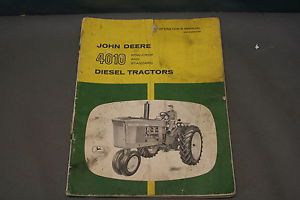 John Deere 4010 Diesel Tractor  Row Crop and Standard Operator&#039;s  Manual