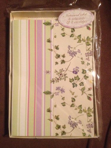 Pamela Gladding Ana Grace Collection 8 Note Cards And Envelopes  Flowers Blank