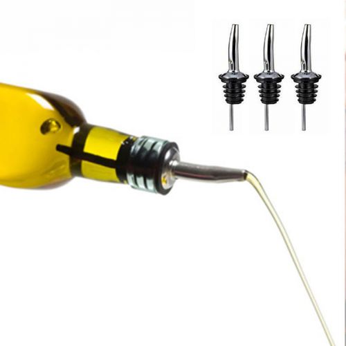 2x stainless steel stopper pourer free flow wine bottle pour spout stopper for sale