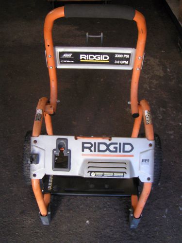 Ridgid 3300psi wheeled pressure washer cart - model#rd80702 - used for sale