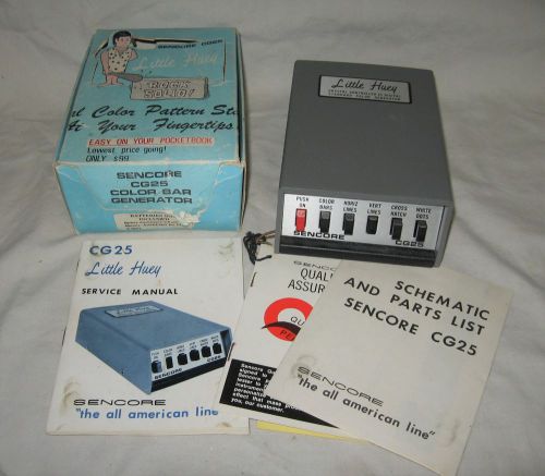 Vintage SENCORE CG25 Color Bar Generator LITTLE HUEY