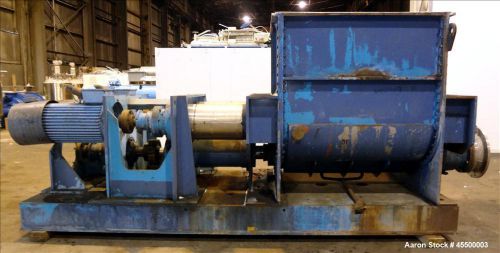 Used- winkworth machinery mixer extruder, model 63zl/emx, approximate 2500 liter for sale