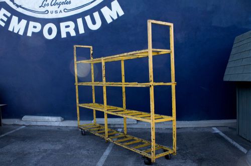 Industrial rolling display or storage rack, circa 1990 for sale
