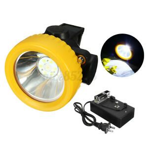 Miners Cordless Power LED Helmet Light Safety Head Cap Lamps Torches 4500 LUX A