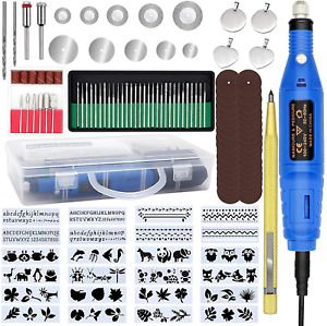 Engraving Tool Kits, PETUOL 123PCS Multifunctional Wired Rotary Engraver Pen DIY