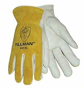 Tillman 1414M 1414 Unlined Cowhide Leather Drivers Glove Cowhide Leather Medi...