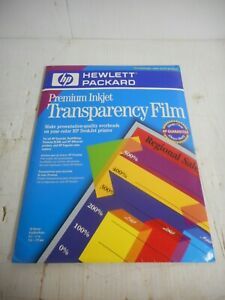 HP C3834A Premium Transparency Film Approx. 50 Sheets 8.5&#034; x 11&#034; Open Box