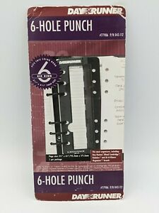 Day Runner 6-Hole Punch #77986, 6 Ring,  3 3/4&#034; x 6 3/4&#034; damaged packaging