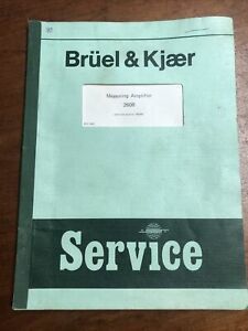 Original Bruel &amp; Kjaer Service Instruction Manual for Measuring Amplifier 2608
