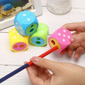 Double Hole Pencil Sharpener Student  School Office Stationery Color Random