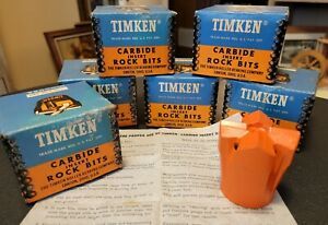 [6] NEW OLD STOCK Timken Rock Bits DC 2 1/4&#034; 5AH Carbide Insert NOS in Box Lot