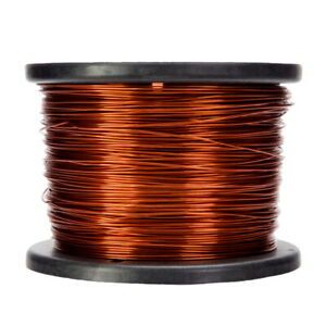 14 AWG Gauge Enameled Copper Magnet Wire 5.0 lb 396&#039; Length 0.0682&#034; 240C Nat