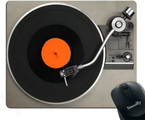 Gaming Mouse Pad Custom,Retro Vintage Vinyl Record Mouse Pad Custom Retro