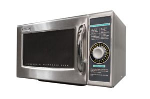Sharp R-21LCFS Commercial Microwave Oven medium duty 1000 watts 1.0 cu. ft.
