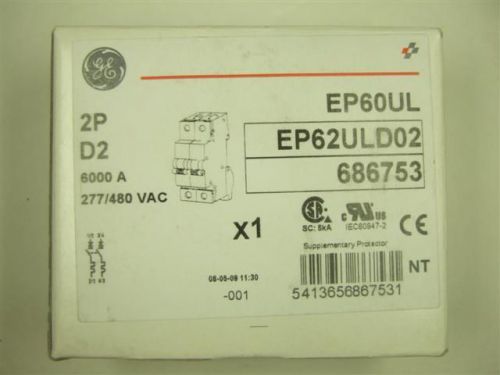 GENERAL ELECTRIC GE-EP62ULD02 Mini Circuit Breaker
