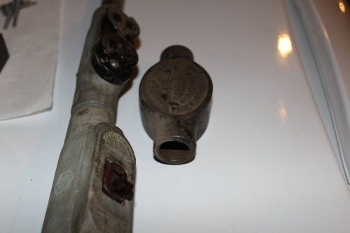 Crouse-Hinds Iron Condulet Body Fittings, Switches, and Ceramic Light Fixtures