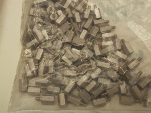 313-7477-012 johnson qty 100 new spacer hex m/f .375 thread alum for sale