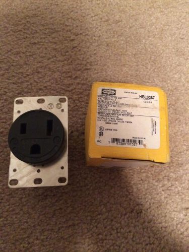 50 amp, 250 vac flush mount receptacle hubbell hbl9367 for sale
