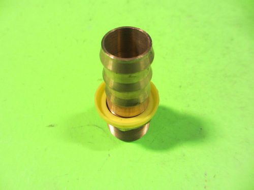 Dixon brass #2721212c 3/4&#034; barbed to nptf straight hose fitting (lot of 6) for sale
