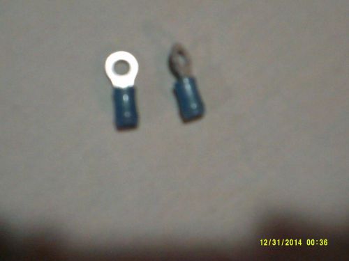 100 AMP Blue NYLON Insulated RING Terminal Connectors 16-14 Wire #8 Stud