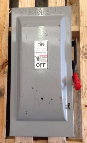 ITE Siemens 100 Amp 240V 3P Fusible SN423 Disconnect Switch