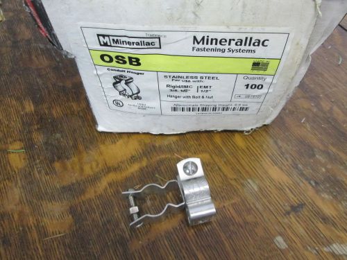 Minereallac OSB Stainless Steel Hanger with Bolt 3/8 -1/2 inch New