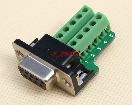 Db9-m9 teeth type connector 9pin female adapter terminal module rs23-terminal for sale