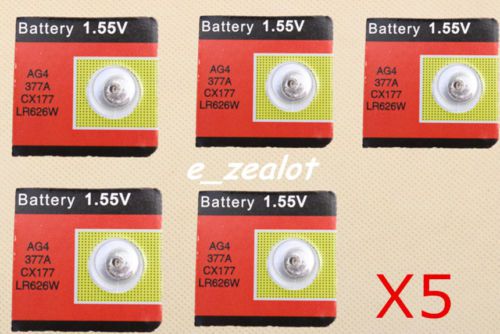 5pcs ag4 button batteries  coin batteries watch batteries perfect for sale