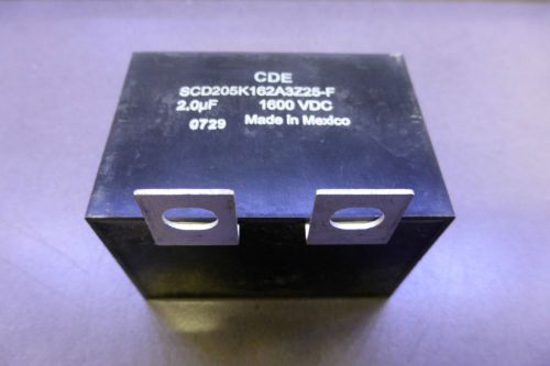New box of 5 cornell/dublier industrial capacitor 2uf 1600v scd205k122c3z25-f for sale