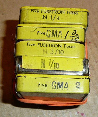 instrument fuses, assorted fractional values NOS