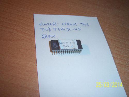 VINTAGE EPROM CHIP 28 PIN TMS 2764JL-45