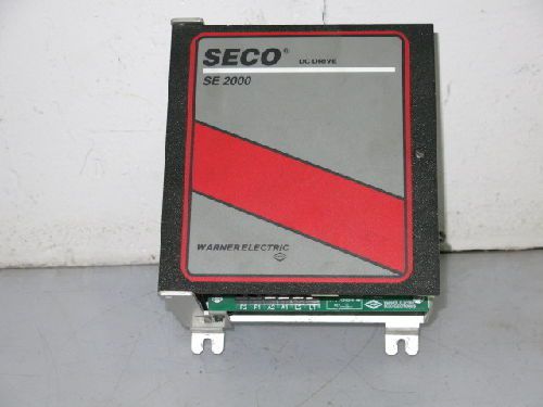 WARNER ELECTRIC SE-2000 SECO DC DRIVE, 90/180 VDC, 10 AMP, 2 HP