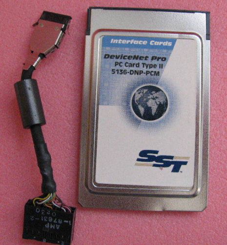 SST 5136-DNP-PCM DEVICENET PRO, 16-BIT PC CARD TYPE II, NETWORK INTERFACE, 1 EA.