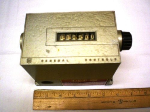 General controls/itt electro-mechanical counter, 120v ac, 6 digit re-settable for sale