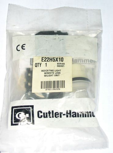 EATON CUTLER-HAMMER, WHITE INDICATING LIGHT, E22H5X10