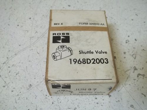 ROSS 1968D2003 SHUTTLER VALVE .03-10 BAR *NEW IN A BOX*