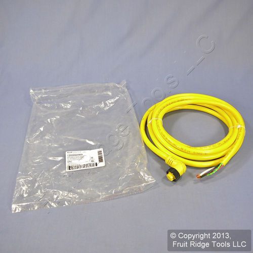 Woodhead 15&#039; 90° quick disconnect female pigtail 16/4 awg pvc cord 104001a01f150 for sale